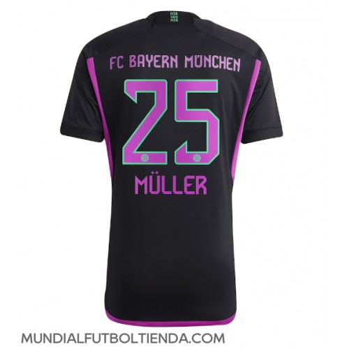 Camiseta Bayern Munich Thomas Muller #25 Segunda Equipación Replica 2023-24 mangas cortas
